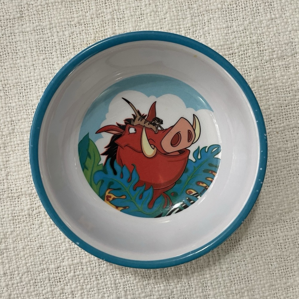 Walt Disney Lion King Pumbaa Timon Plastic Bowl Zak Designs Melamine Kid Lunch